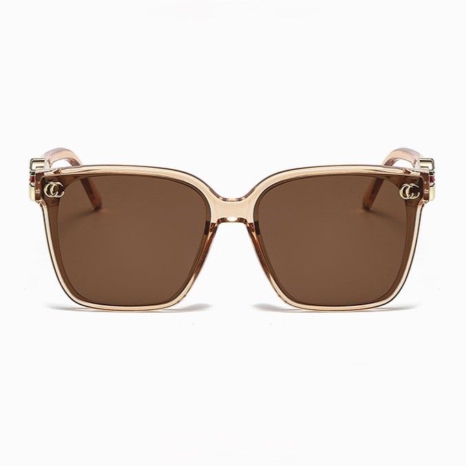 Square Sunglasses with Gold Details