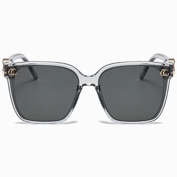 Square Sunglasses with Gold Details