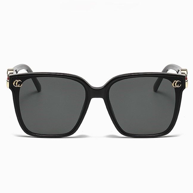 Square Sunglasses with Gold Details