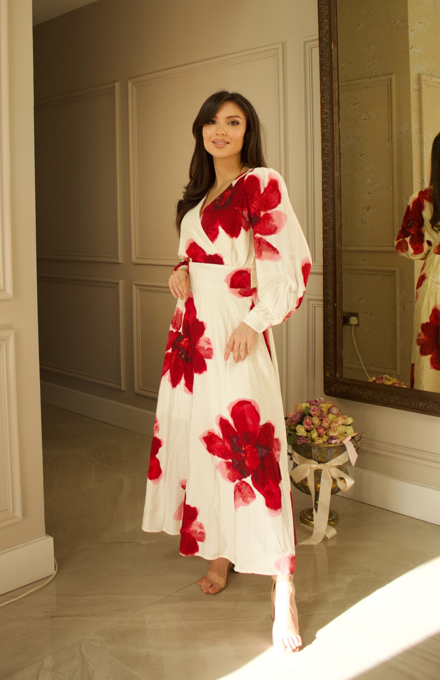 Elegant Maxi Dress with Floral Print