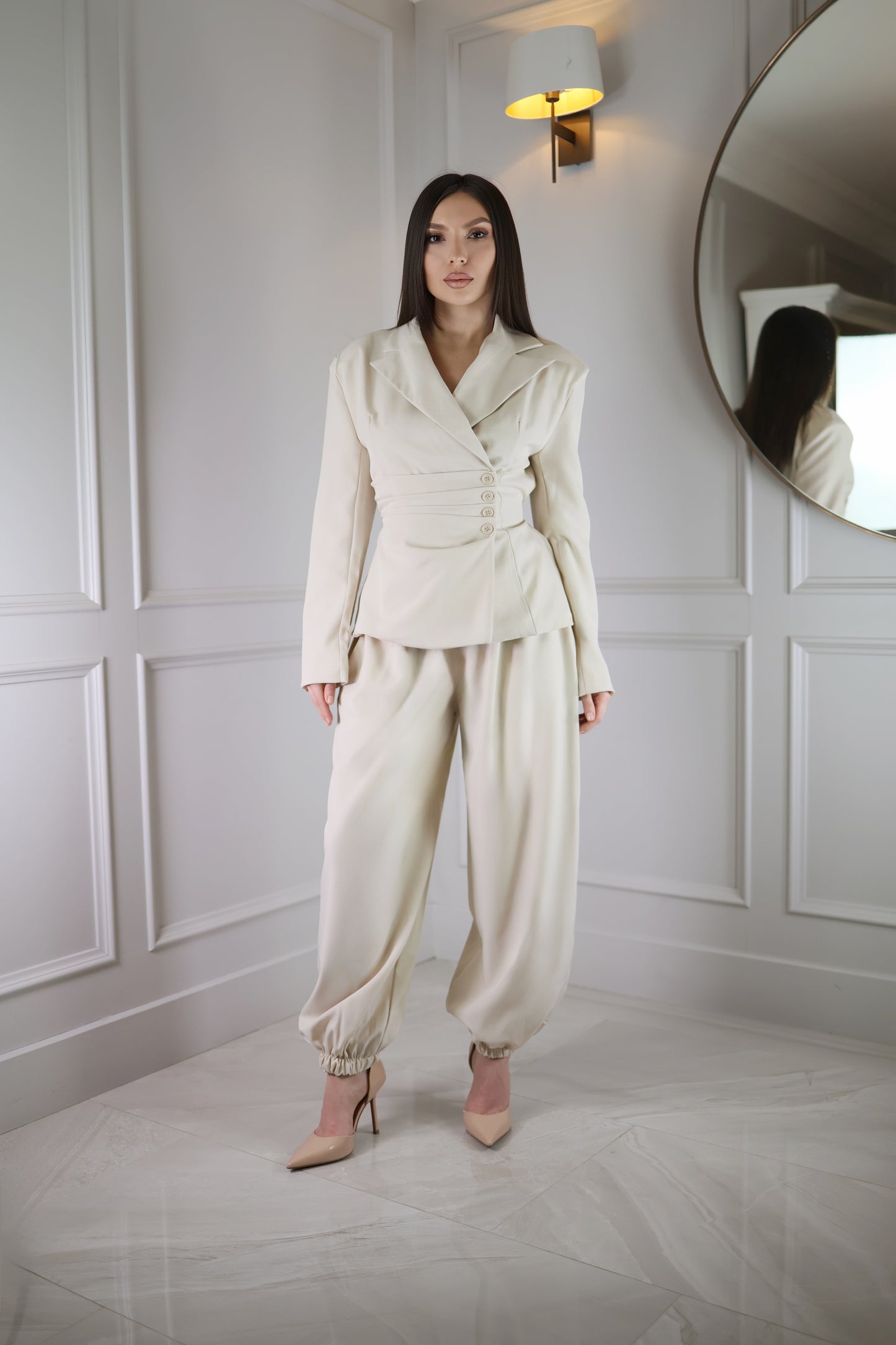 Beige 2 Piece